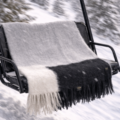 MANTA EZCARAY EN GRIS, BLANCO Y NEGRO