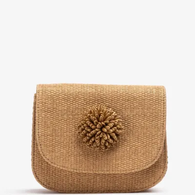 Bolso Rafia Zbrisa Marron