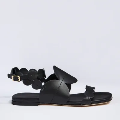 Sandalia Plana Negra