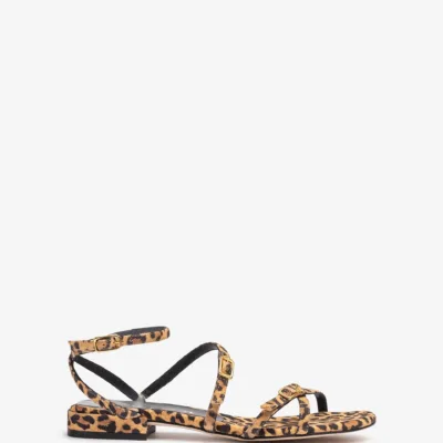 Sandalia Plana Leopardo