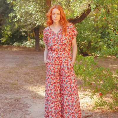 Pantalon Ancho Estampado Pan