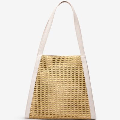 BOLSO ZNELA BLANCO RAFIA