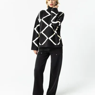 SWEATER DE PUNTO CUELLO ALTO