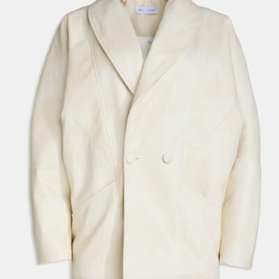 CHAQUETA POLIPIEL CREMA