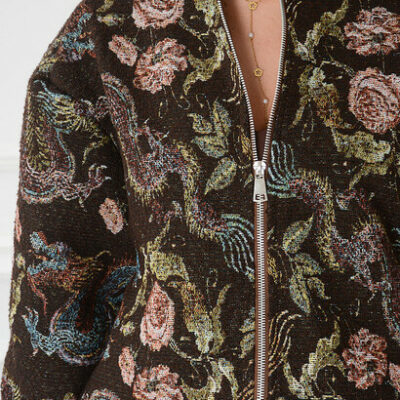 BOMBER OVERSIZE ESTAMPADA