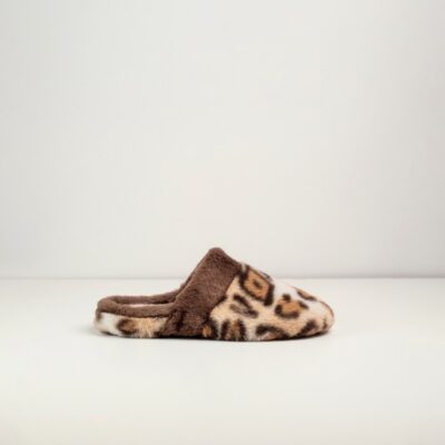 ZAPATILLAS DE CASA DE ESTAMPADO LEOPARDO 
