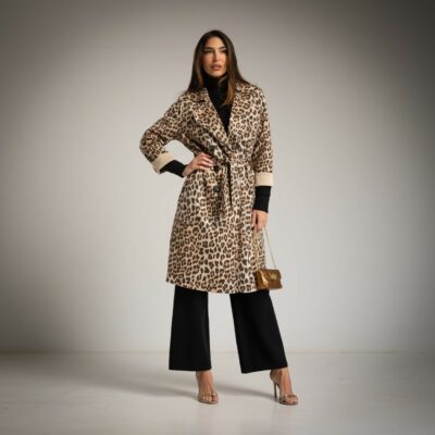 TRENCH ANIMAL PRINT