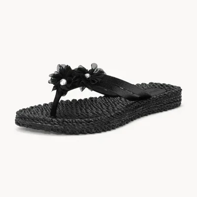CHANCLAS BLACK ILSE JACOBSEN FLOR PEQUE&Ntilde;A