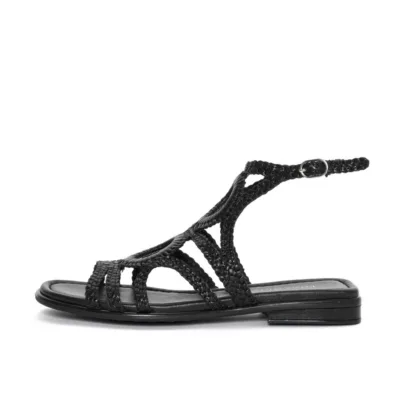 SANDALIA PLANA TINA NEGRO PONS QUINTANA